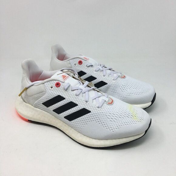 Adidas Men\'s Sneakers White Black Size 8 Pureboost 21 Running 3 Stripe Lace Up main image 6
